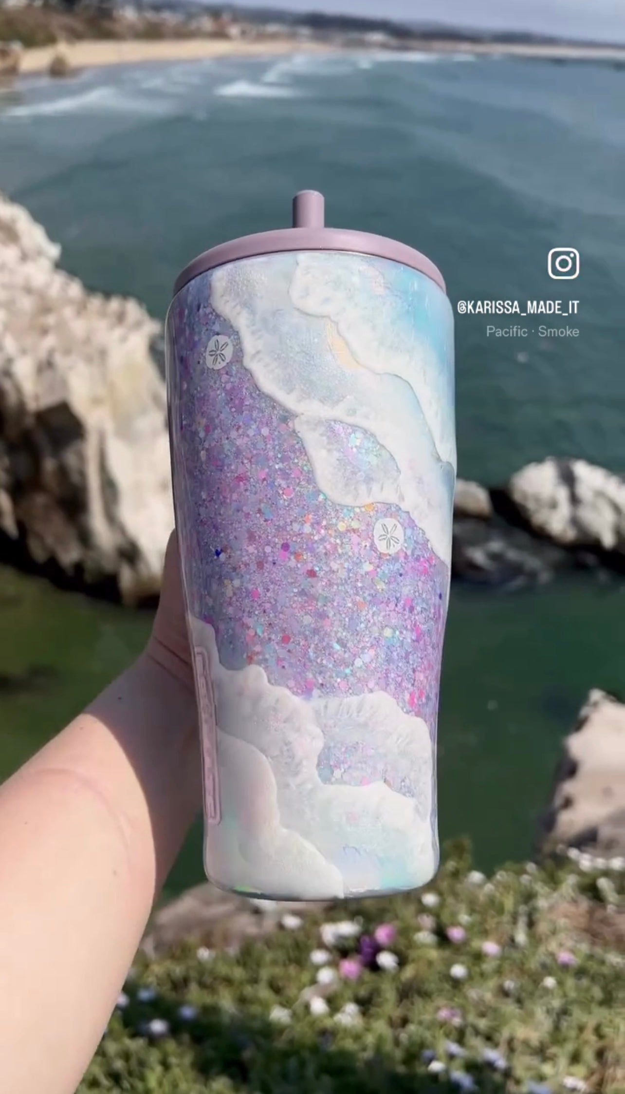 30oz Brumate Purple Beach Wave