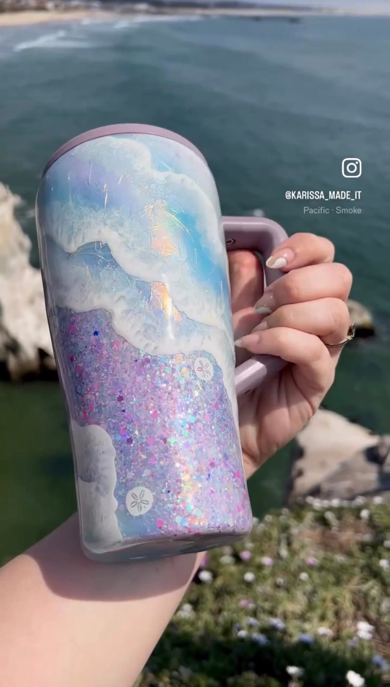 30oz Brumate Purple Beach Wave