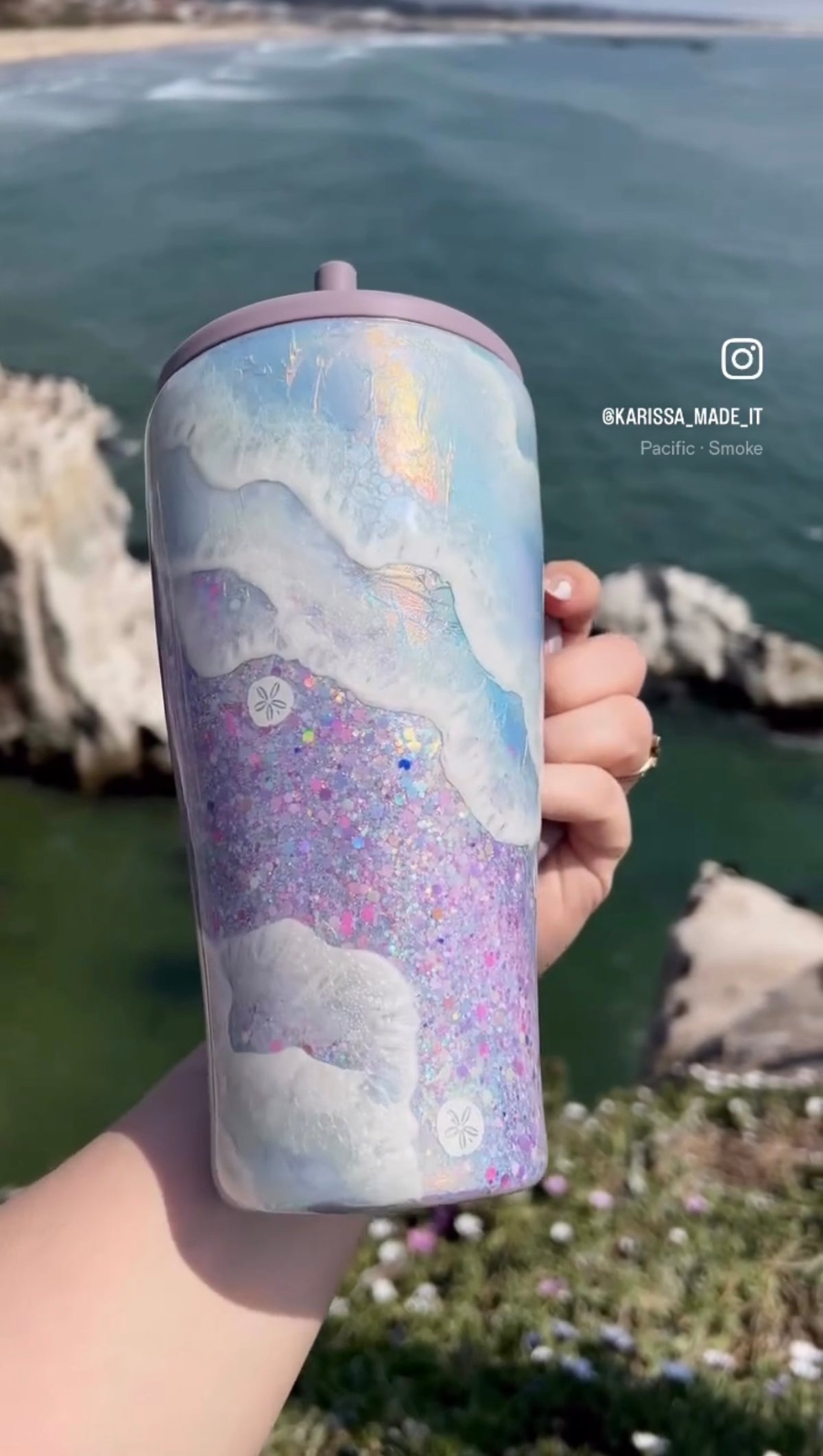 30oz Brumate Purple Beach Wave