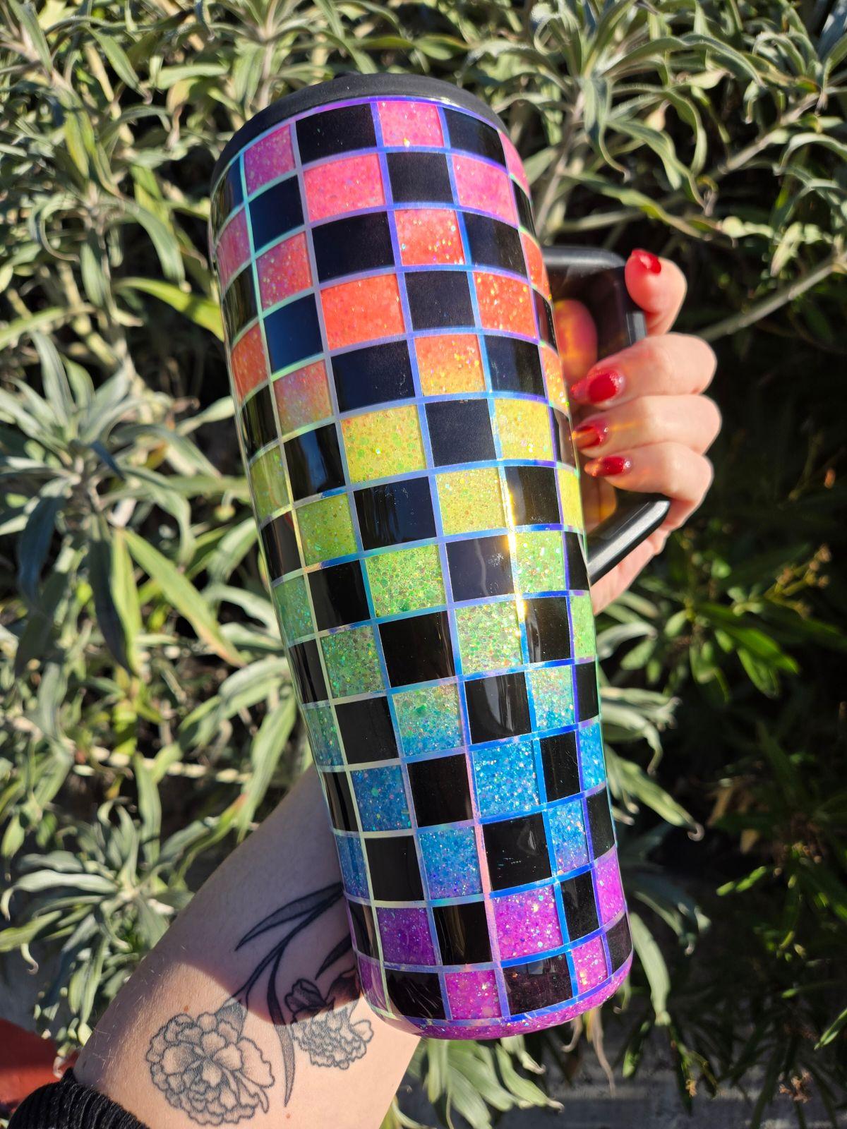 40oz Rainbow Checker Brumate Era PRE SALE