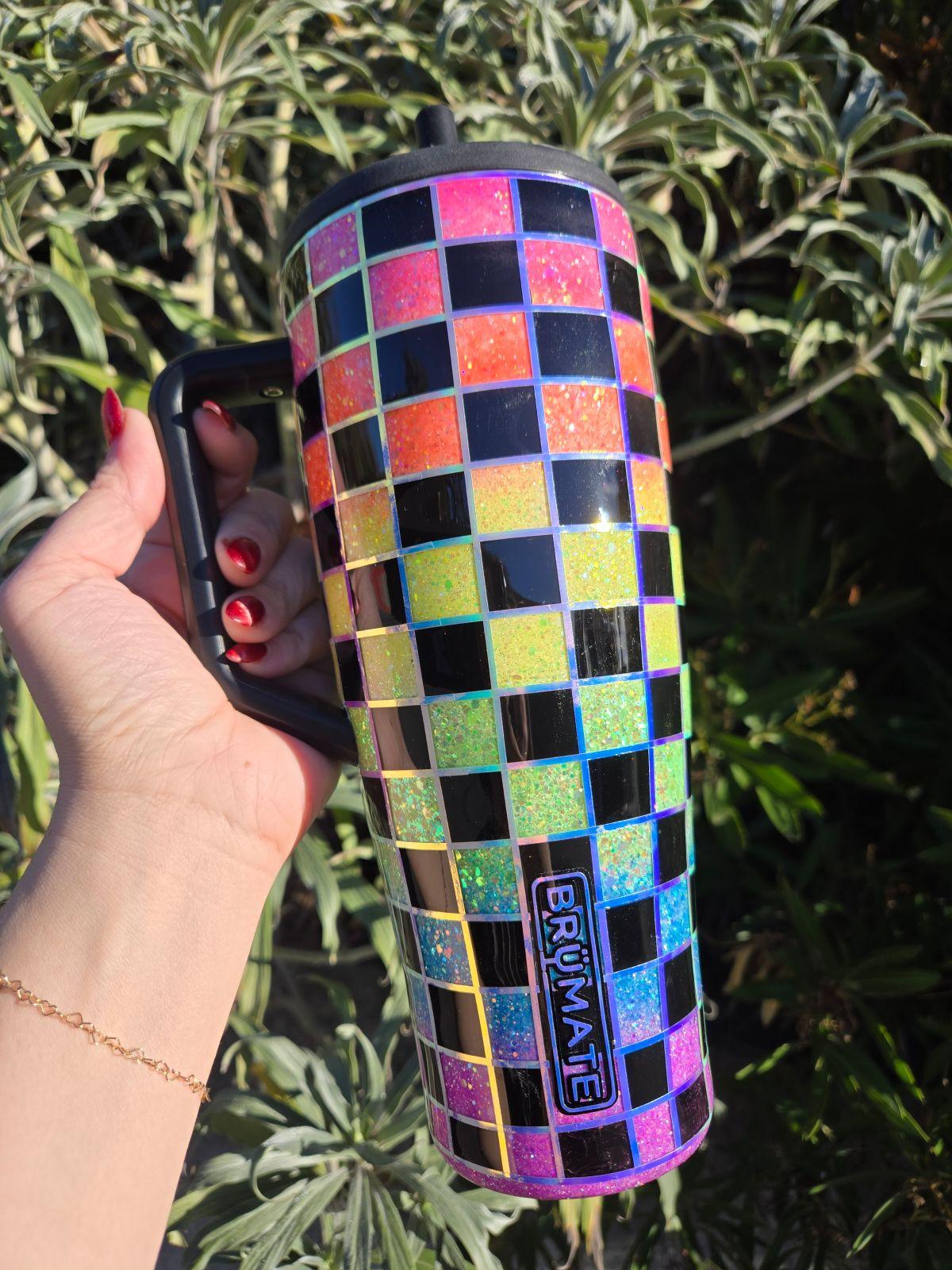 40oz Rainbow Checker Brumate Era PRE SALE