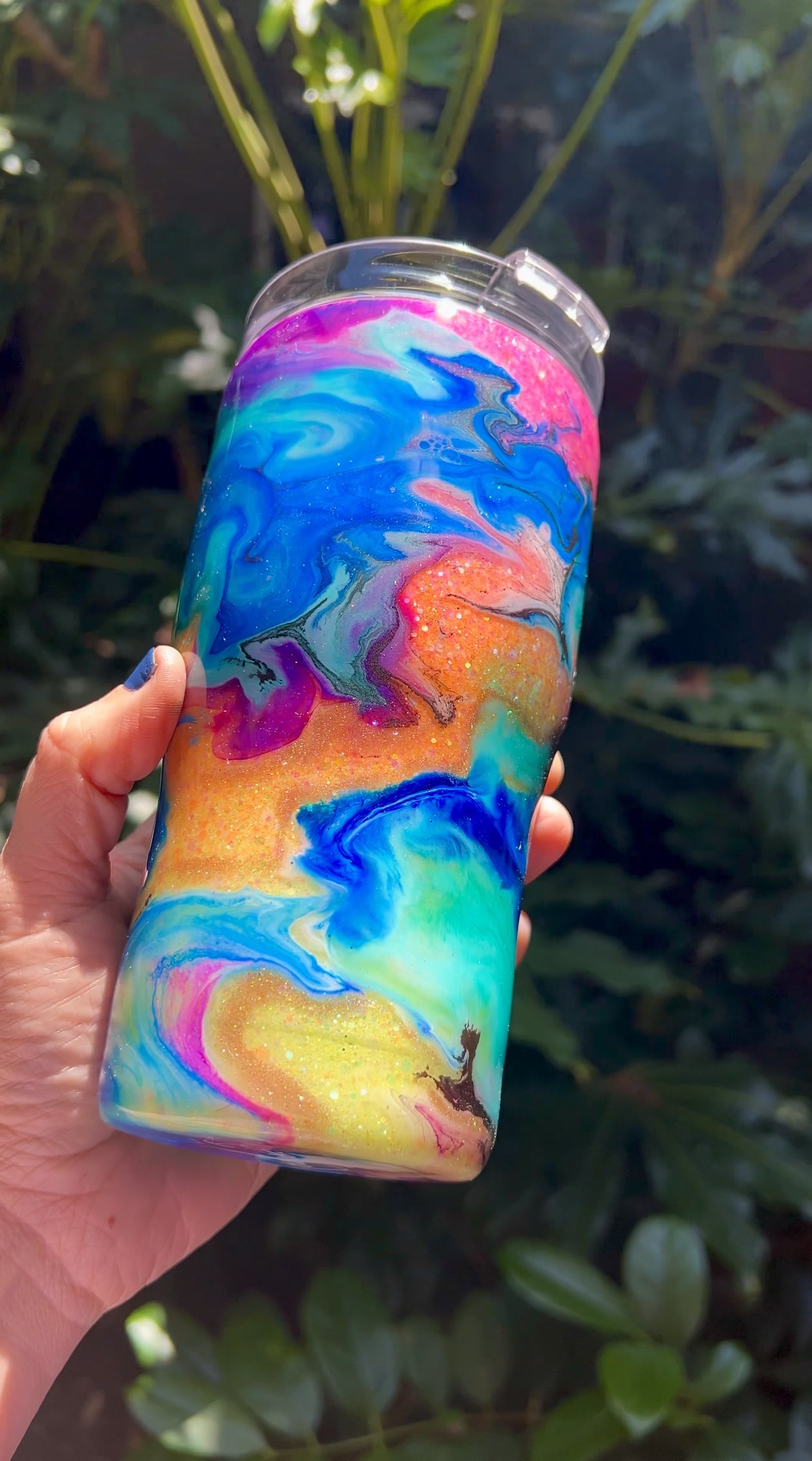 20oz Rainbow Bright Tumbler